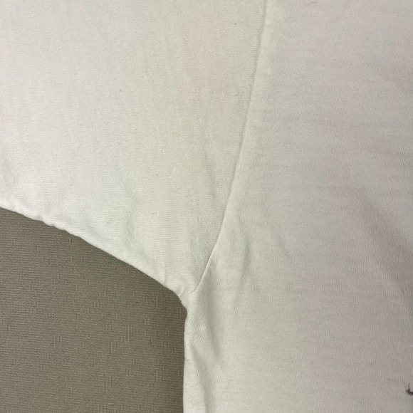 Vintage Led Zeppelin T-Shirt Size Large White Rock Band Portrait Drawing Art 90s - Picture 7 of 11